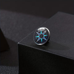 Compass Time Gem Buckle Shirt Suit Accessories