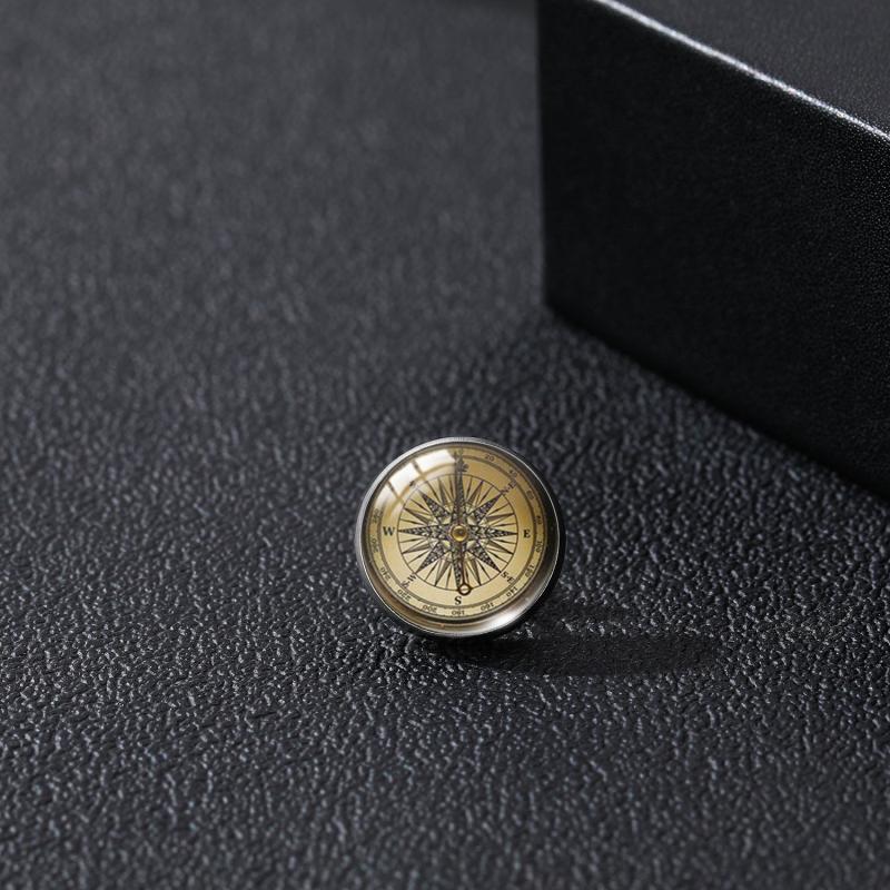 Compass Time Gem Buckle Shirt Suit Accessories