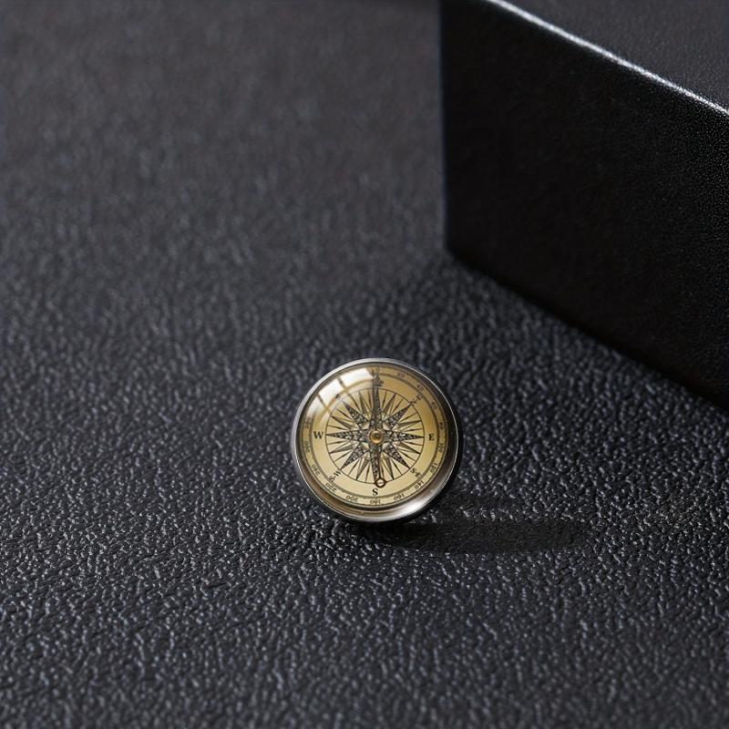 Compass Time Gem Buckle Shirt Suit Accessories