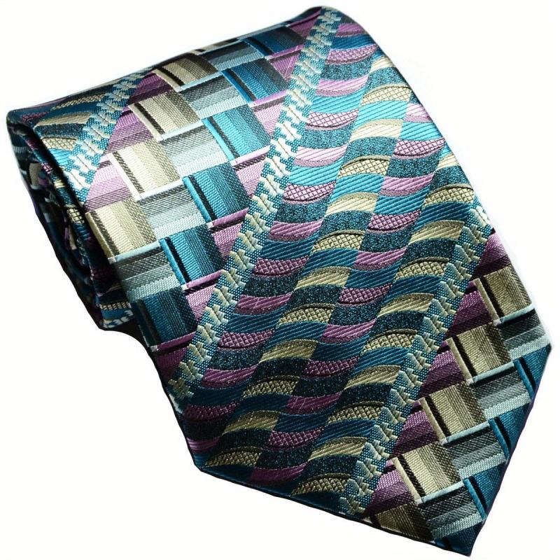 Men's Classic Grid Jacquard Tie