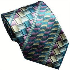 Men's Classic Grid Jacquard Tie