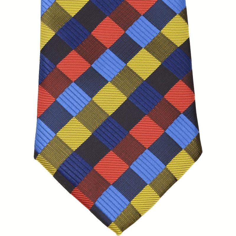Men's Classic Grid Jacquard Tie