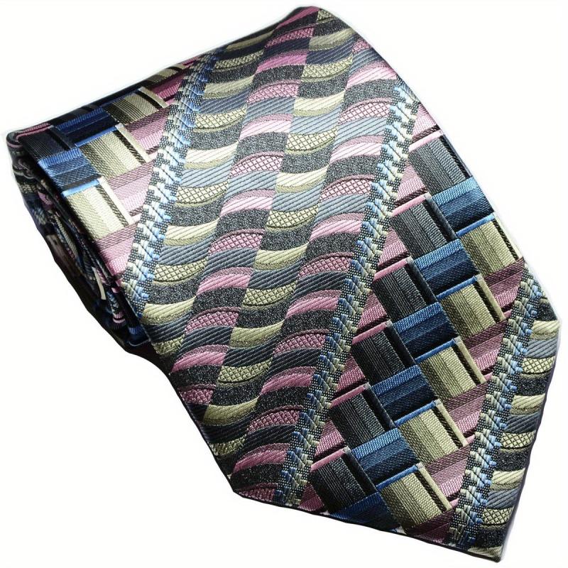 Men's Classic Grid Jacquard Tie
