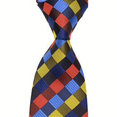 Men's Classic Grid Jacquard Tie