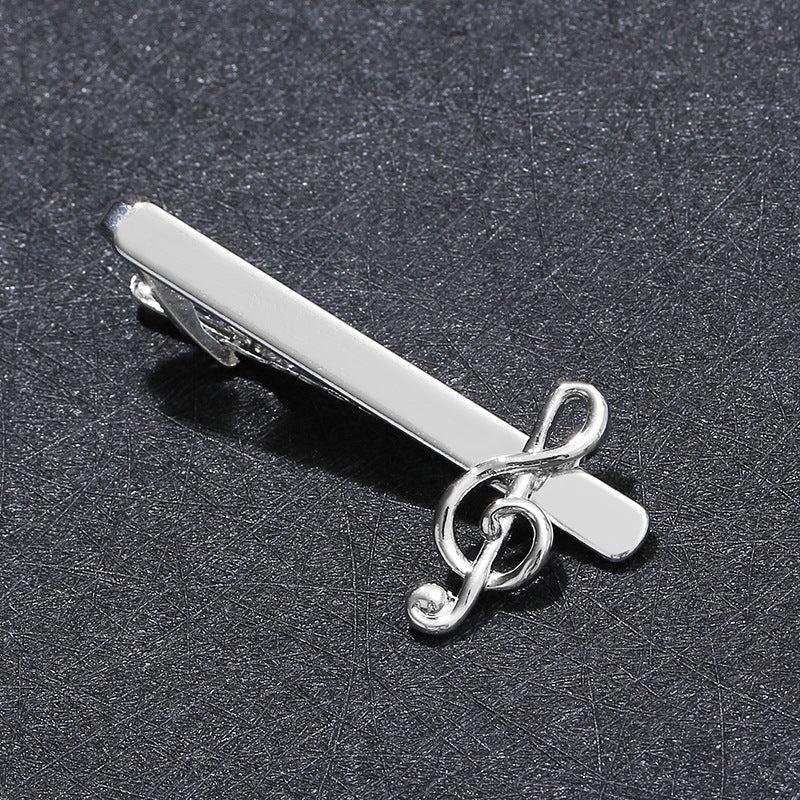 Musical Note Tie Clips Men's Shirt Tie Clip Business Shirt Musical Note Tie Clip