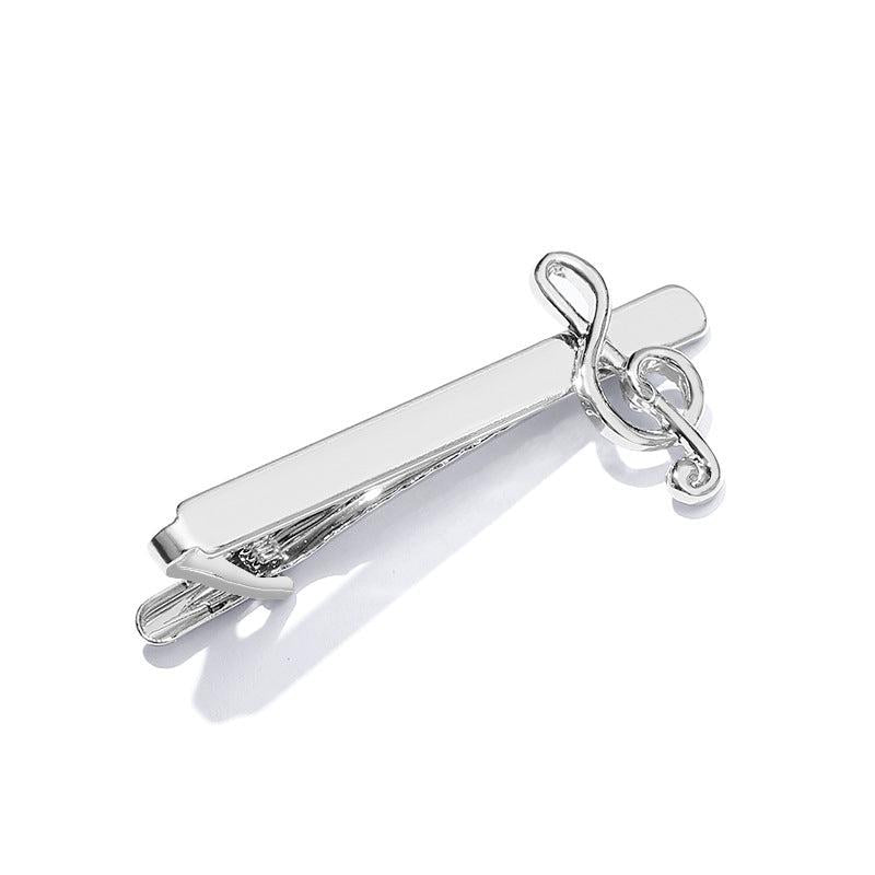 Musical Note Tie Clips Men's Shirt Tie Clip Business Shirt Musical Note Tie Clip