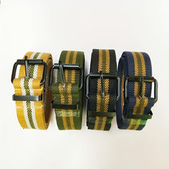 Men's Canvas Belt Pin Buckle Student Casual All match Outdoor Cloth Belt