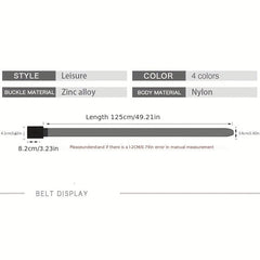 Tactical Nylon Men's Belt for Outdoor Sports Travel