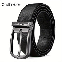 Men's Leather Insert Buckle Casual Business First Layer Cowhide Belt