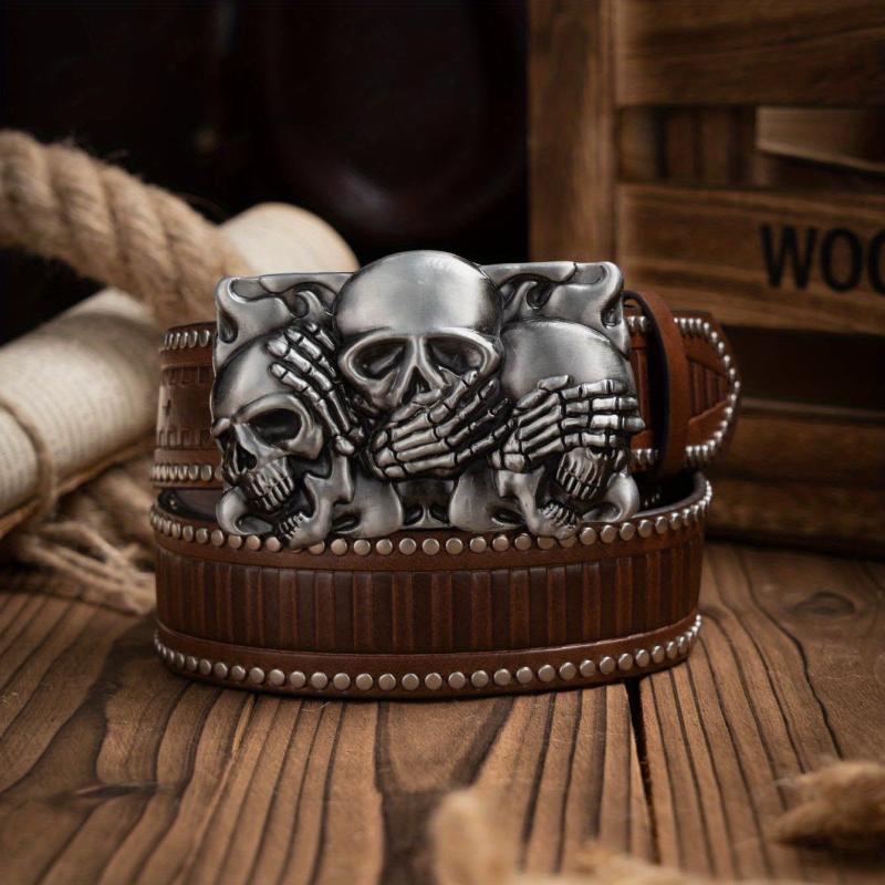 Men's Casual PU Leather Belt - Western Style