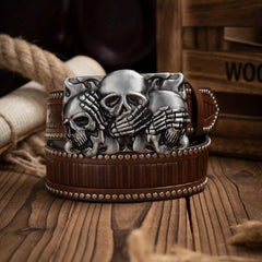 Men's Casual PU Leather Belt - Western Style