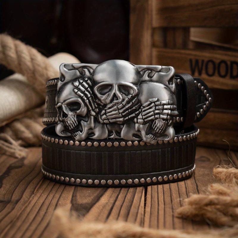 Men's Casual PU Leather Belt - Western Style