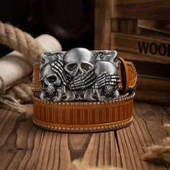 Men's Casual PU Leather Belt - Western Style