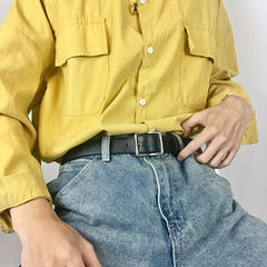 PU Leather Pin Buckle Belt Men's Pants Belt For Jeans