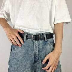 PU Leather Pin Buckle Belt Men's Pants Belt For Jeans