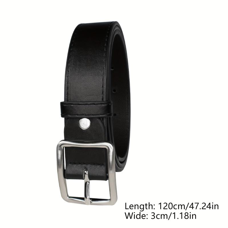 PU Leather Pin Buckle Belt Men's Pants Belt For Jeans
