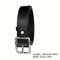 PU Leather Pin Buckle Belt Men's Pants Belt For Jeans