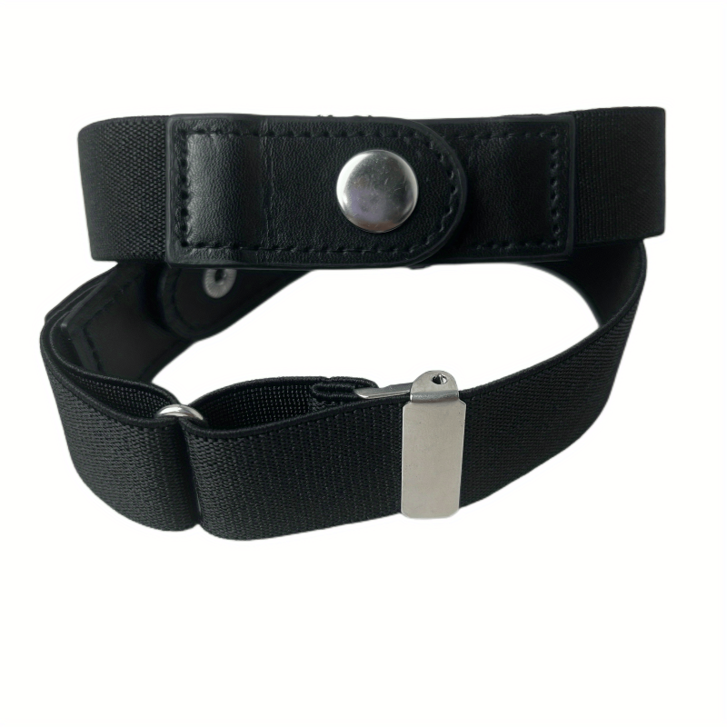 Unisex 2 Pack Invisible Pants Adjuster Buckle No Show Elastic Belt