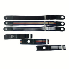 Unisex 2 Pack Invisible Pants Adjuster Buckle No Show Elastic Belt