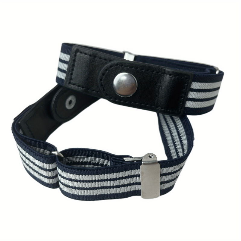 Unisex 2 Pack Invisible Pants Adjuster Buckle No Show Elastic Belt