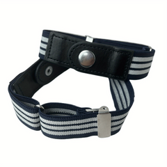 Unisex 2 Pack Invisible Pants Adjuster Buckle No Show Elastic Belt
