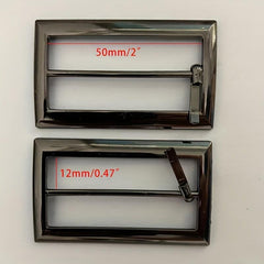 Metal Buckle Stylish Belt For Men Set of 2