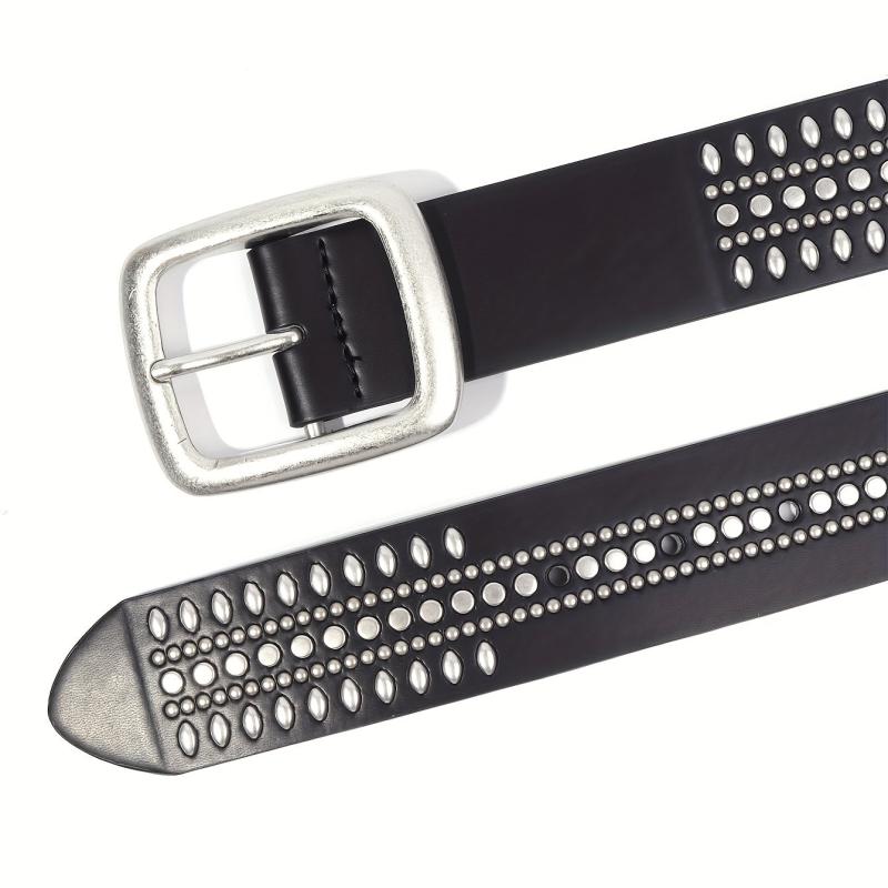 Western Cowboy Punk Belt For Jeans Dress Studded Belts Strap