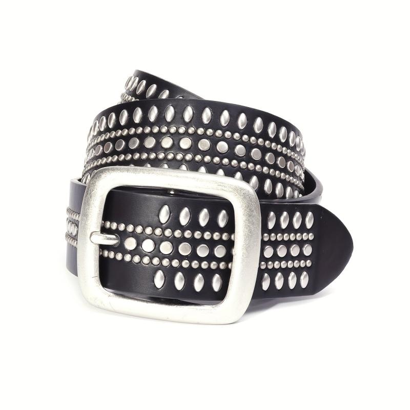 Western Cowboy Punk Belt For Jeans Dress Studded Belts Strap