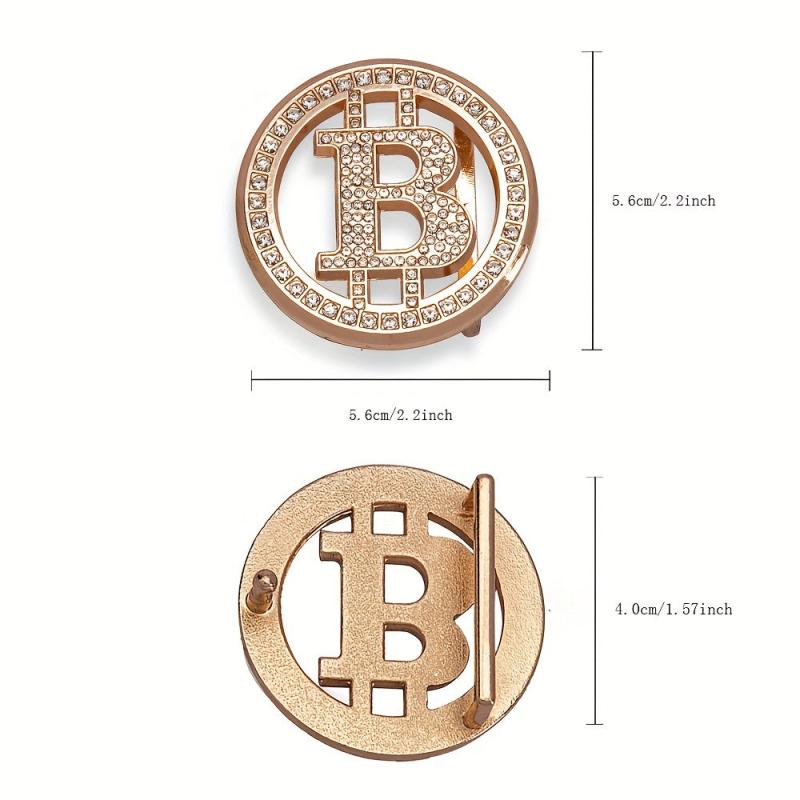 Alloy Round Buckle Casual Belt Buckle for Men