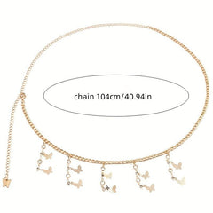 Butterfly Tassel Charm Chain Belt Waist Chain Jewelry