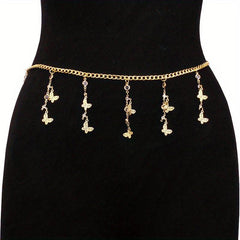 Butterfly Tassel Charm Chain Belt Waist Chain Jewelry