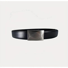 Men's Leather Belt Automatic Buckle Business Suit Waist Strap