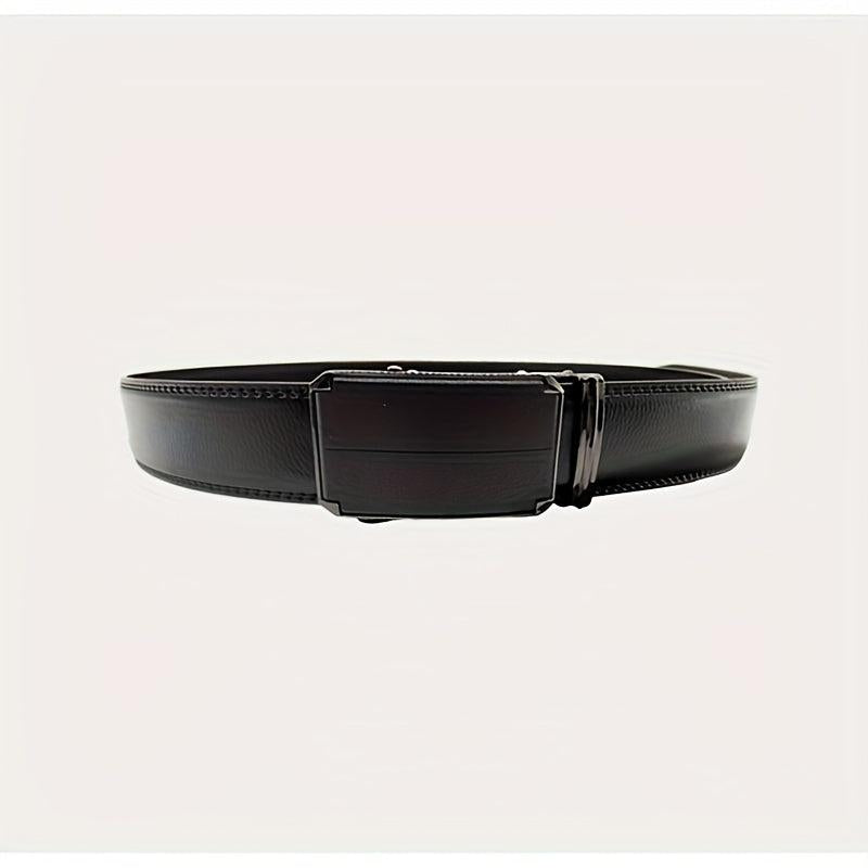 ZDC X12 Men's Leather Belt Automatic Buckle Casual Belt C Step Line 14 Pattern