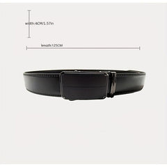 ZDC X12 Men's Leather Belt Automatic Buckle Casual Belt C Step Line 14 Pattern