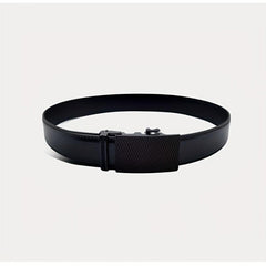 Men's Leather Belt Automatic Buckle Business Suit Waist Strap