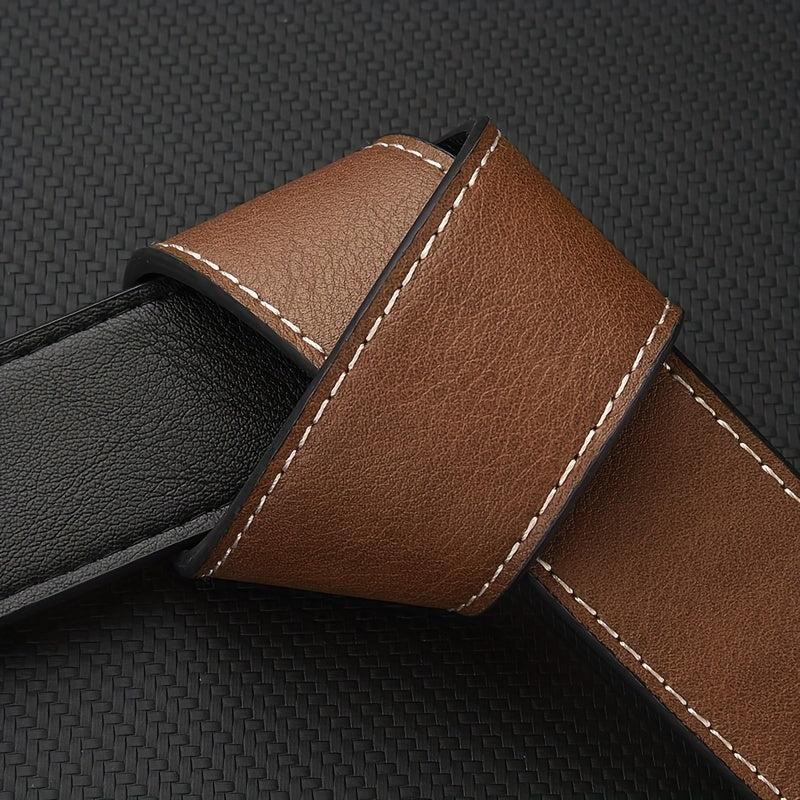 Men's Business Buckle Belt for Trousers Pants