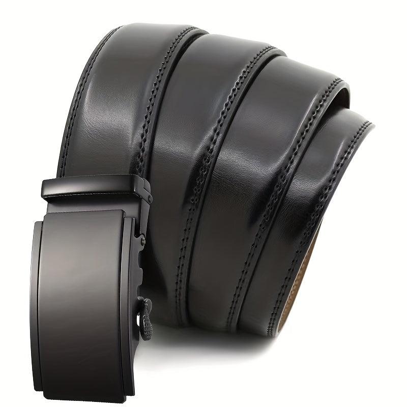 Ratchet Belts Men's Belt Leather Casual Jeans Micro Adjustable