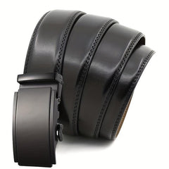 Ratchet Belts Men's Belt Leather Casual Jeans Micro Adjustable