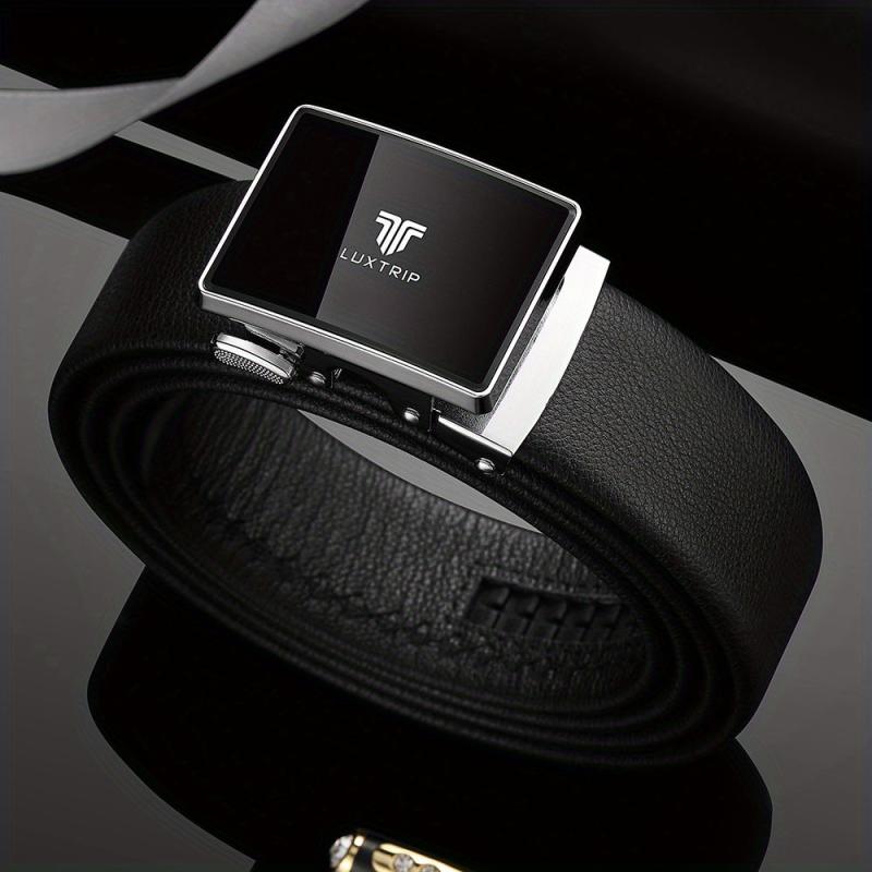 Men's Leather Automatic Buckle Business Belt