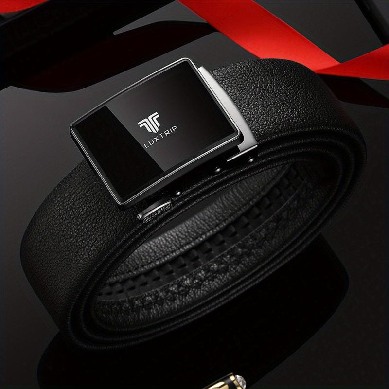 Men's Leather Automatic Buckle Business Belt