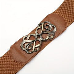 Men's Rose Pattern Buckle Belt for Outdoor Party Holiday Working