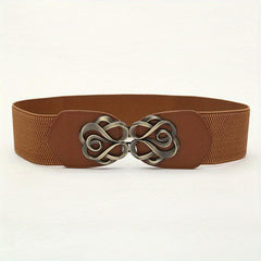 Men's Rose Pattern Buckle Belt for Outdoor Party Holiday Working