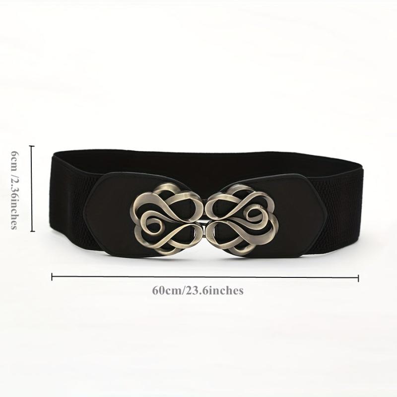 Men's Rose Pattern Buckle Belt for Outdoor Party Holiday Working