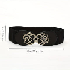 Men's Rose Pattern Buckle Belt for Outdoor Party Holiday Working