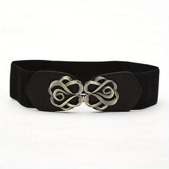 Men's Rose Pattern Buckle Belt for Outdoor Party Holiday Working