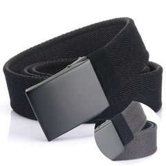 Double sided Canvas Belt Young Men's Buckle Belt