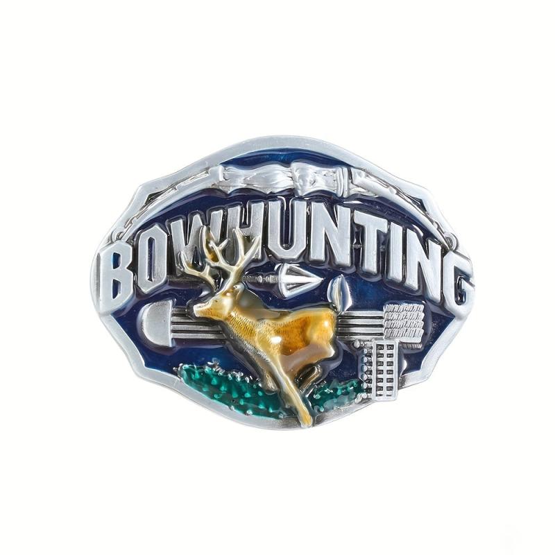 Western Cowboy Deer Belt Buckle Retro Casual Belt Buckle Belts Decoration