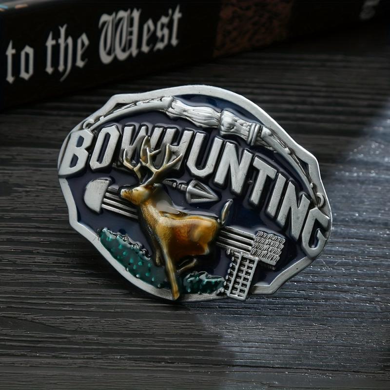 Western Cowboy Deer Belt Buckle Retro Casual Belt Buckle Belts Decoration