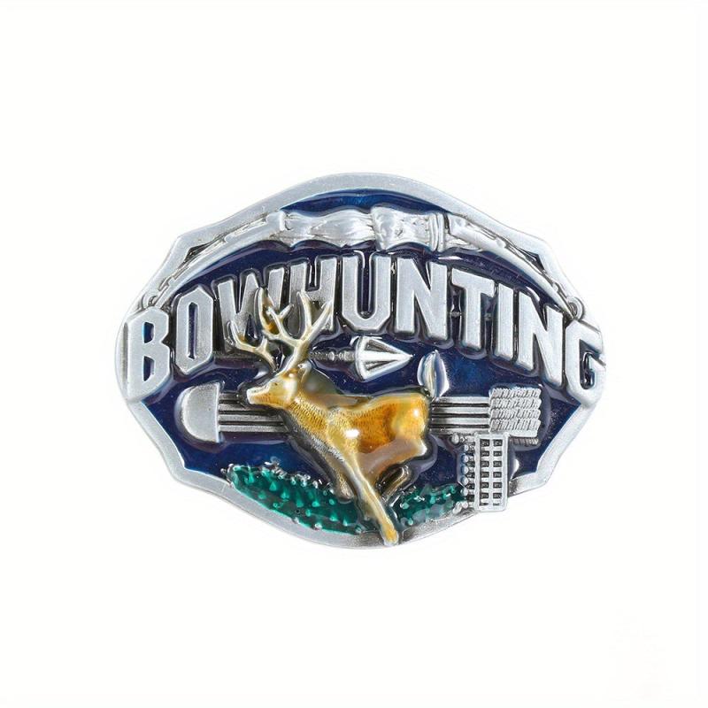 Western Cowboy Deer Belt Buckle Retro Casual Belt Buckle Belts Decoration