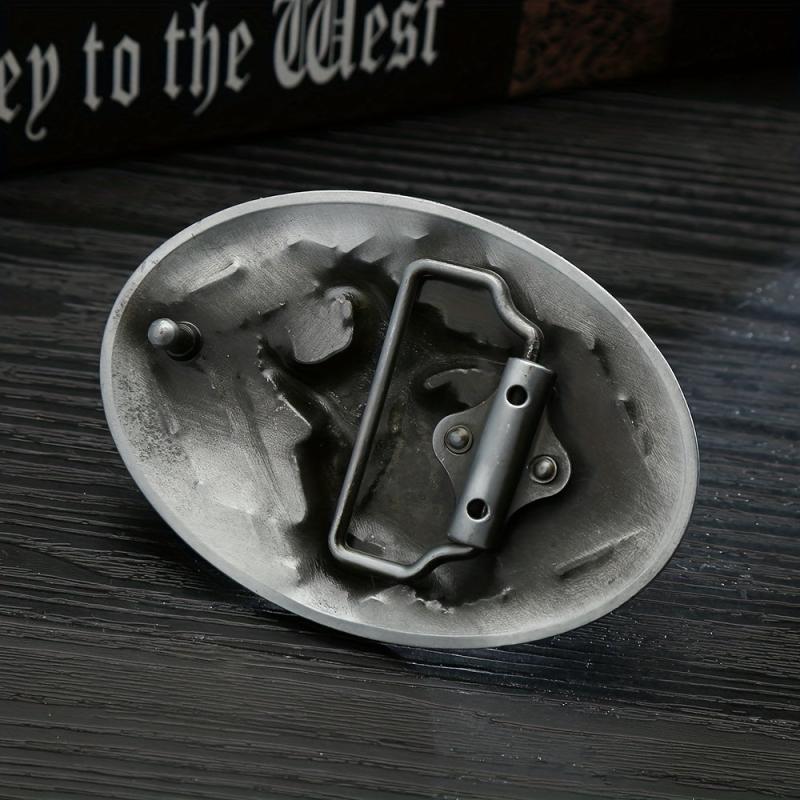 Geometric Pattern Eagle Belt Buckle for Men
